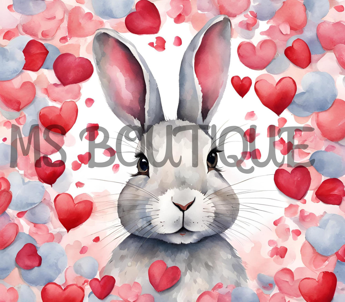 Fiche numérique lapin de st-valentin pour tasse 20oz