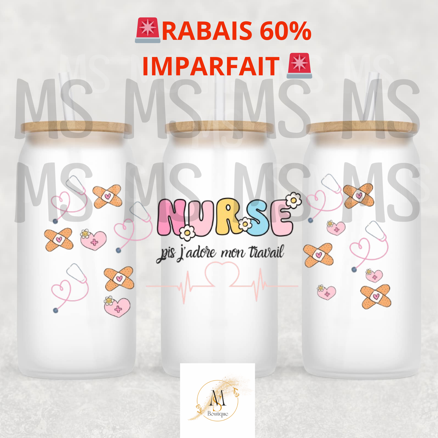 UV DTF NURSE IMPARFAIT